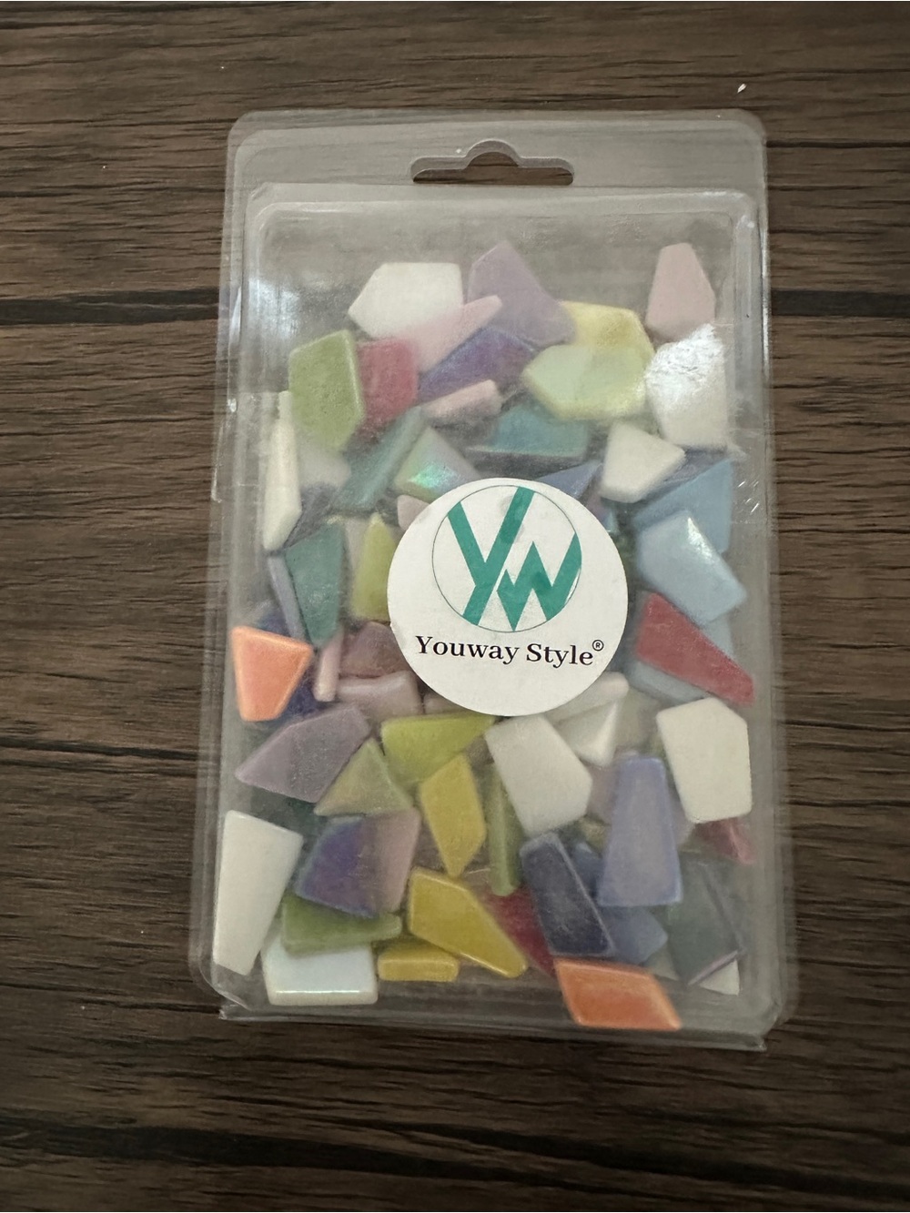 Youway Style Mixed Mosaic Tile Chips - Pastel Multicolor